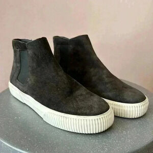 Vince Slip Gray On Ankle Shows